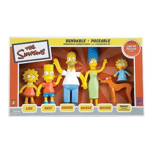 Simpsons Family Bendable Figures